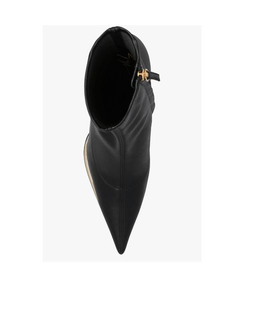 Giuseppe Zanotti Black Virgyn Stretch Ankle Boots
