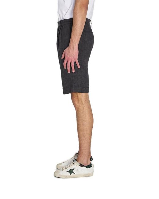 Barena Black Mid-Rise Bermuda Shorts for men