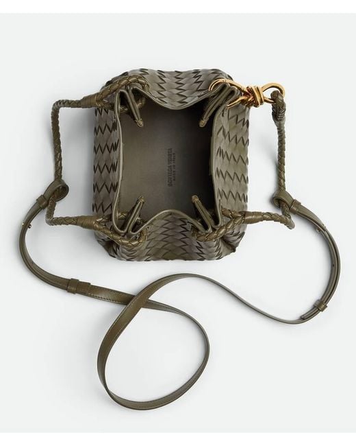 Bottega Veneta Green Parachute Small Shoulder Bag