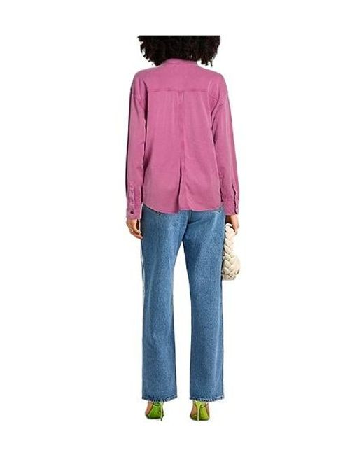 Isabel Marant Pink Solid Long-Sleeve Shirt