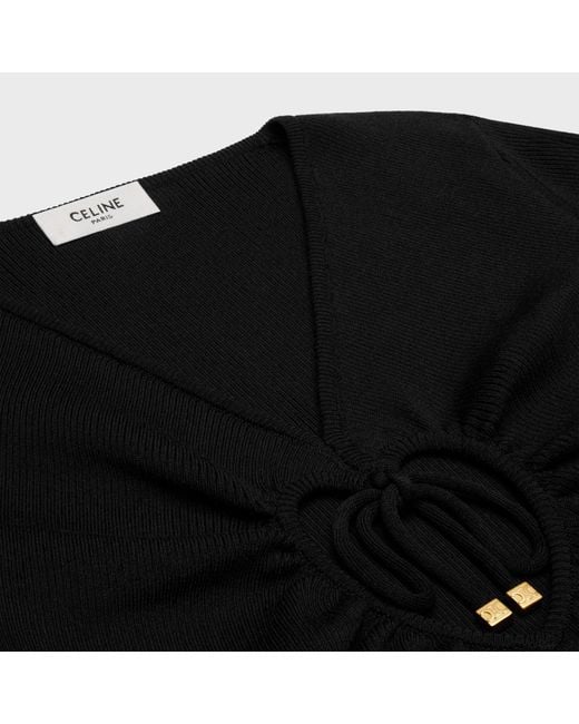 Céline Black Heart Crop Top