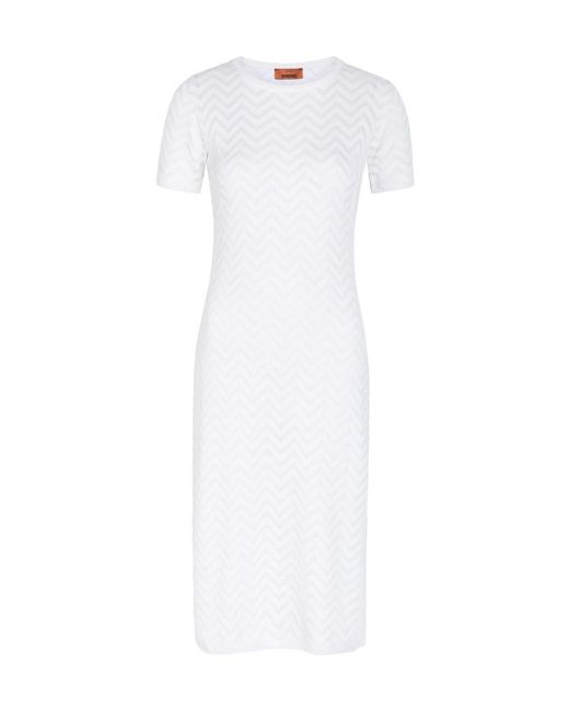 Missoni White Cotton Blend Dress