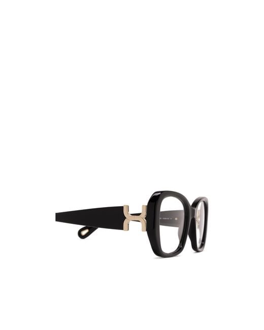 Chloé Black Chloé Eyewear Rectangular Frame Glasses