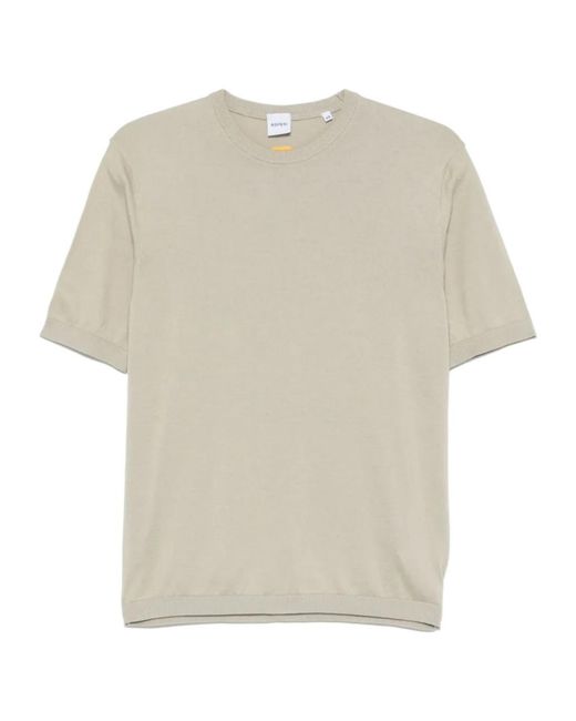 Aspesi White Fine-Knit T-Shirt for men