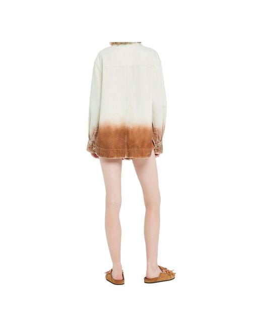 Alanui White Long Sleeved Shades Of Eden Jacket