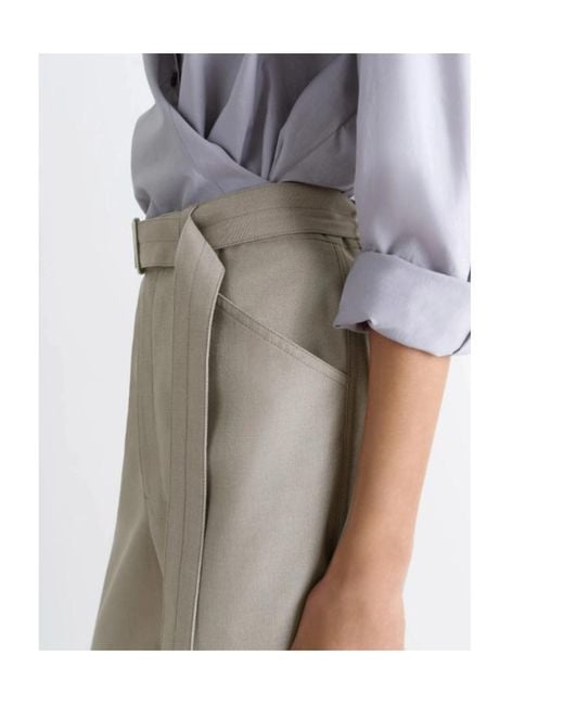 Lemaire Gray Curved Tailored Pants