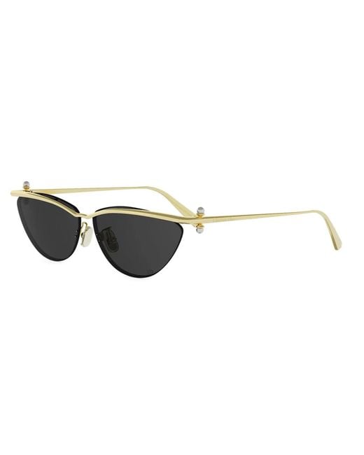 Dior White Eyewear Cat Eye Frame Sunglasses