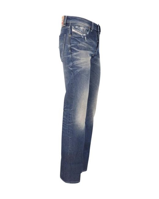 DIESEL Blue Belt Loops Jeans for men