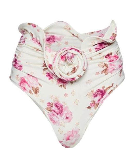 Magda Butrym Pink Sculpted Waist Swim Bottoms