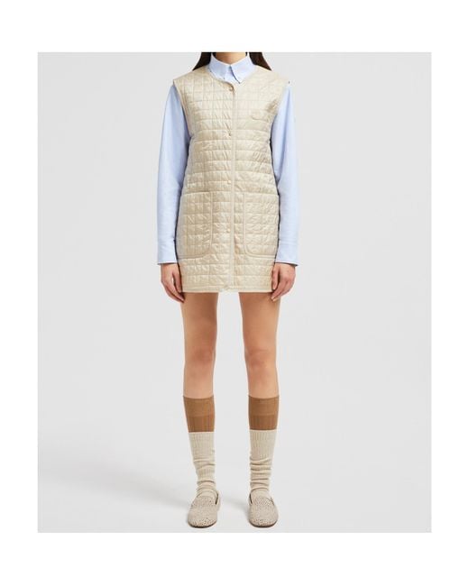 Moncler Natural Gourdon 3-In- Long Padded Jacket