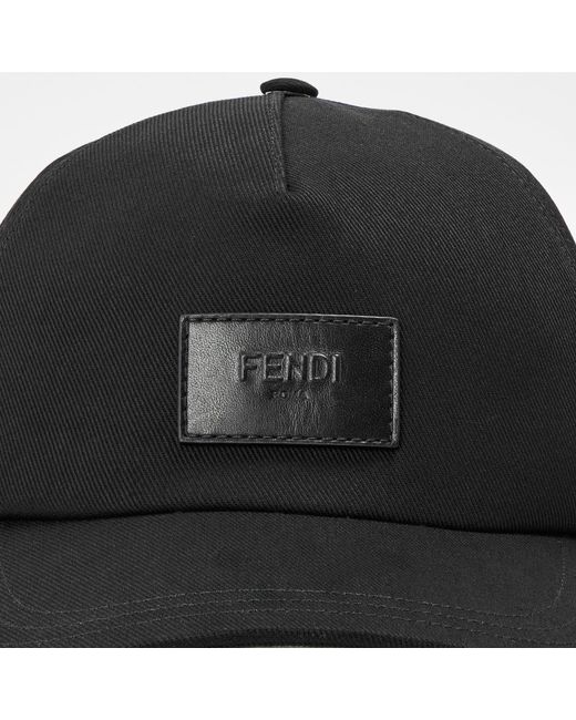 Fendi Black Classic Logo Baseball Bat for men