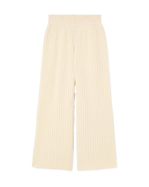 Loro Piana Natural Striped Trousers