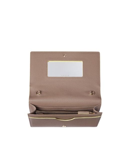 Gucci Natural Gg Marmont Wallet On Chain