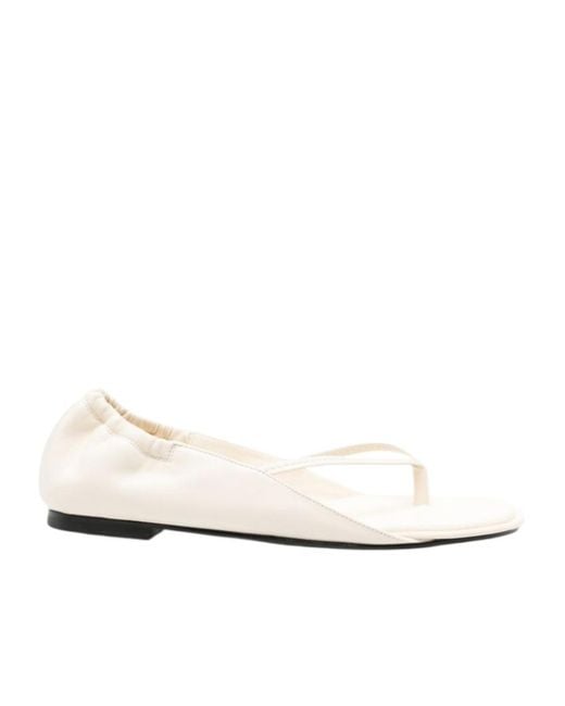 Jacquemus White The Flat Sandals