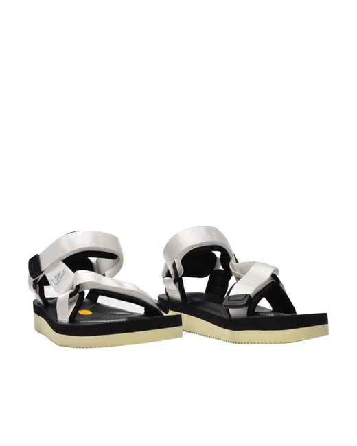 Suicoke Multicolor Velcro Open Toe Sandals
