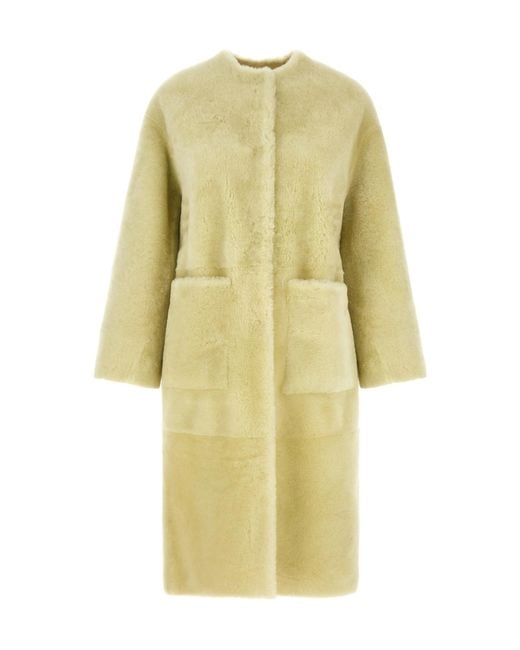 Blancha Yellow Long-Sleeved Coat