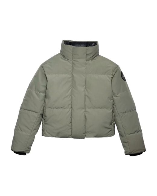 Canada Goose Green Grandview Cropped Jacket Label