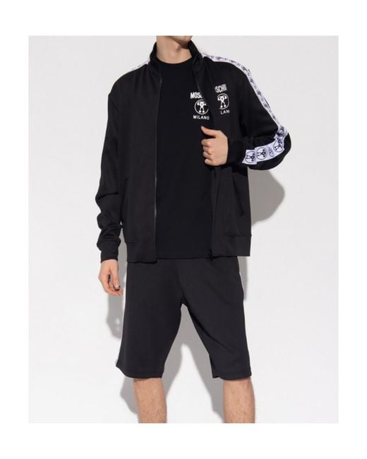 Moschino Blue Question Mark Bermuda Shorts for men