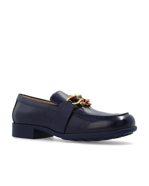 Bottega Veneta Black Square Toe Loafers