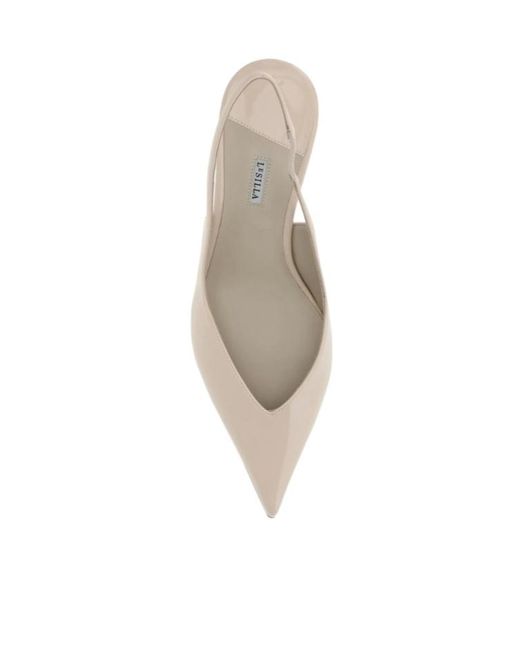 Le Silla White Pointed-Toe High-Heeled Sandals