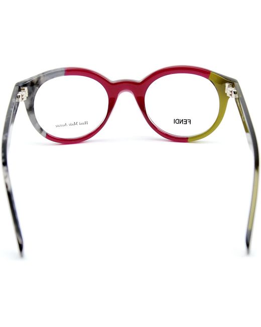 Fendi White Logo Detail Flat Lens