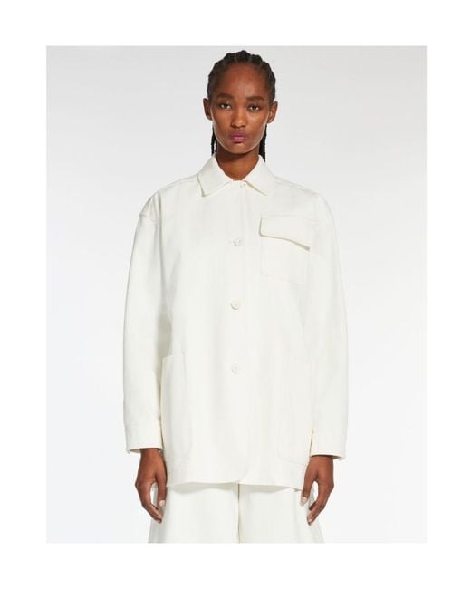 Max Mara White Ragtime Workwear Jacket