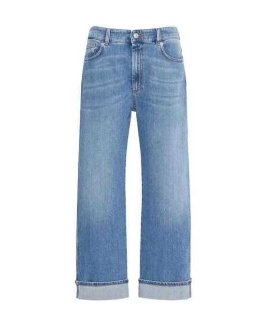 Sportmax Blue Belt-Loop Jeans