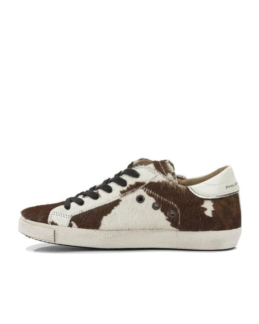 Philippe Model Brown Lace-Up Sneakers