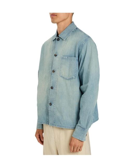 J.W. Anderson Blue Chambray Denim Shirt for men