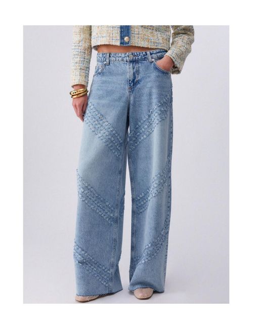 Liu Jo Blue Flare Embellished Jeans