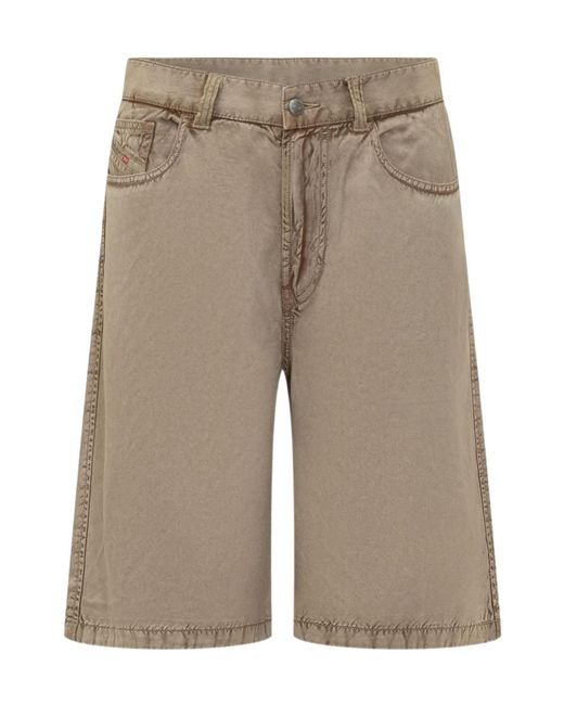 DIESEL Gray P-Desi Trompe L'Oeil Bermuda Shorts