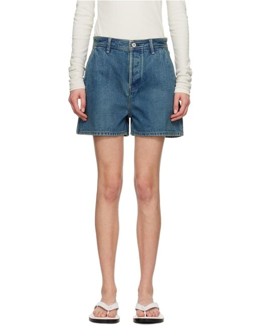 Jil Sander Blue Denim Shorts