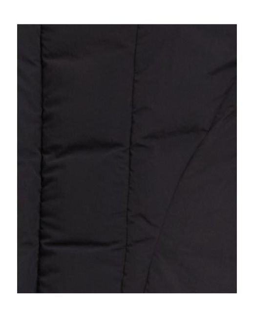 Rick Owens Black Naska High Neck Matte Nylon Down Jacket