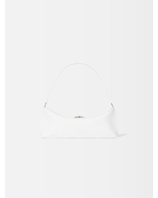 Jacquemus White The Ovalo Clutch Bag