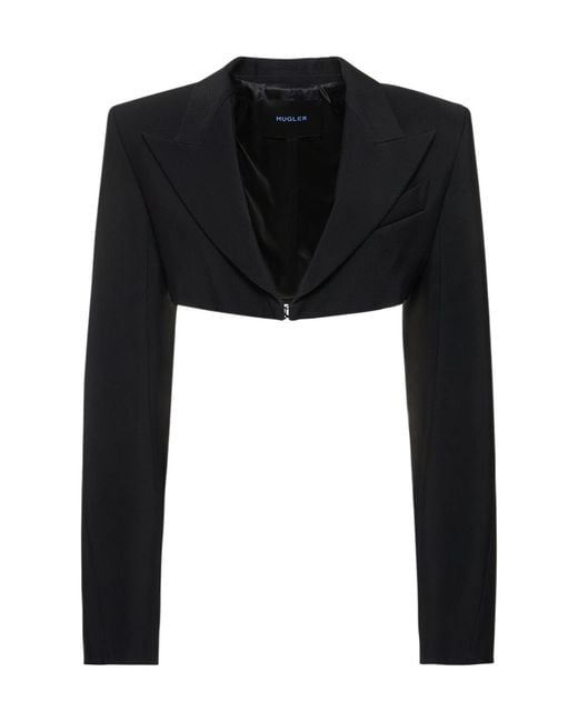 Mugler Black Short Casual Jacket