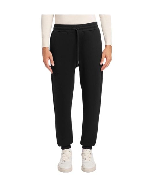 Dondup Black Logo Track Pants for men