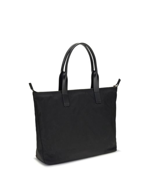 Dolce & Gabbana Black Logo-Plaque Tote Bag for men