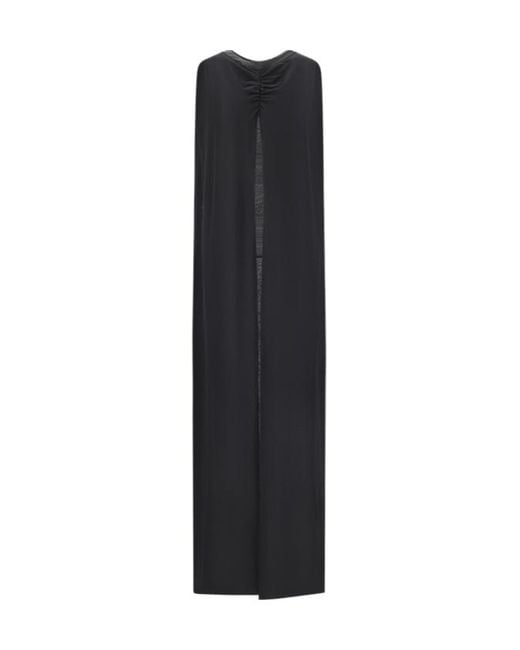 DARKPARK Black Ruched Long Cape