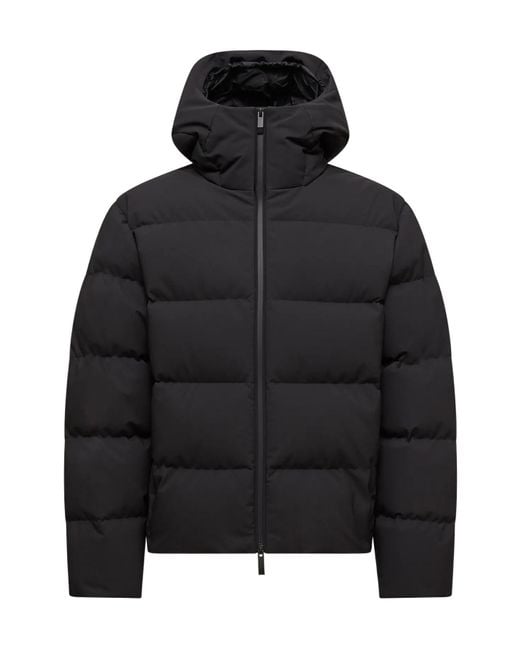 Moncler Black Languedoc Hooded Short Down Jacket for men