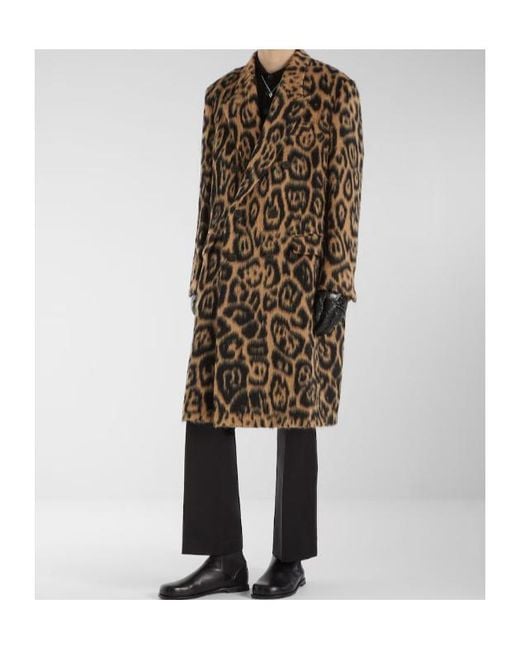 Fendi Multicolor Animal Printed Double Breasted Coat for men