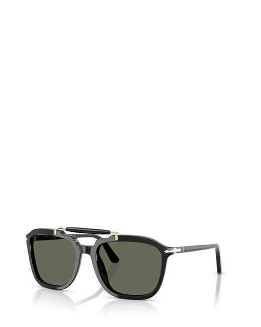 Persol Green Pilot Frame Sunglasses for men