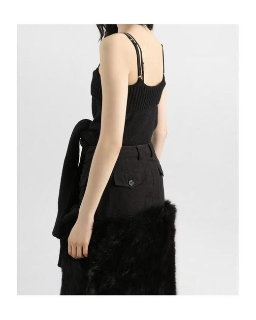 Dolce & Gabbana Black Knitted Tank Top