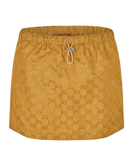 Gucci Metallic Stylish Mini Skirt