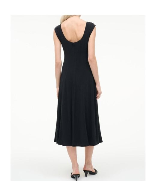 Staud Black Charlotte Jersey Dress