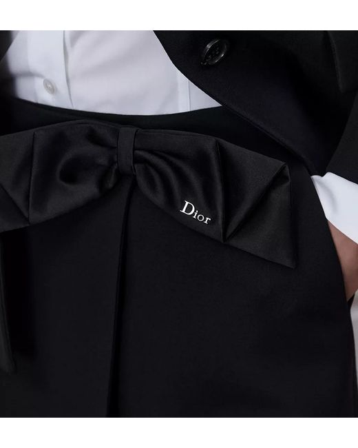 Dior Black Wrap Miniskirt