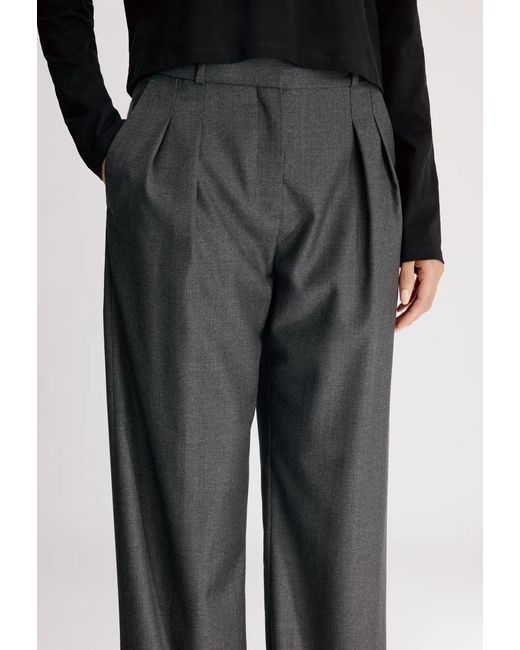 Loulou de Saison Gray Pleated Casual Trousers