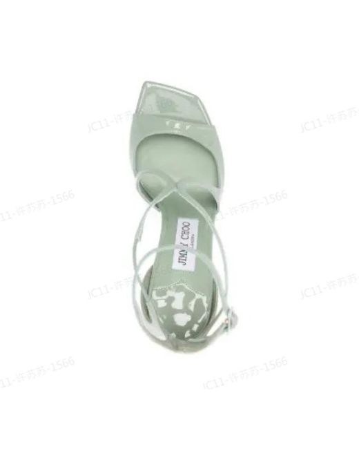 Jimmy Choo Metallic Azia 95 Sandals