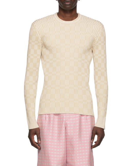 Jacquemus Natural Knitted Pullover for men