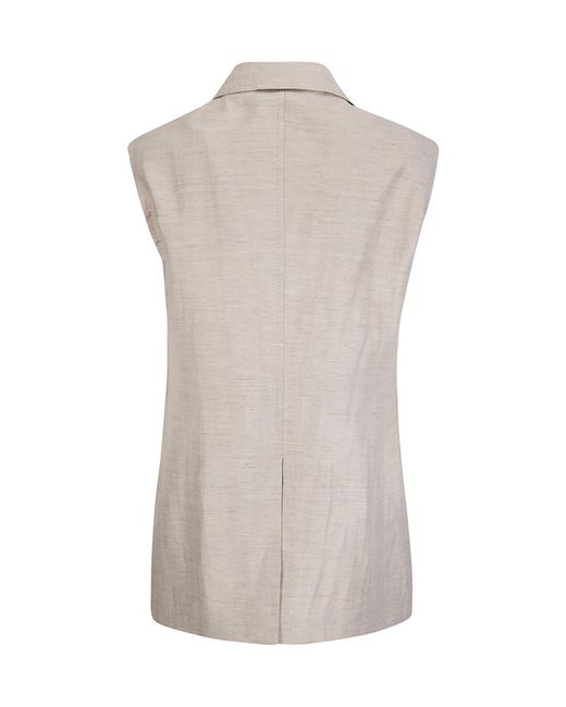 Tagliatore Gray Sleeveless Vest