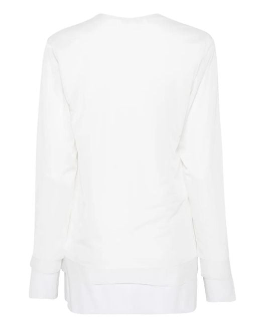 Comme des Garçons White Layered Top